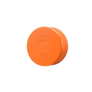 END CAP PUSH ON PVC 63MM ORANGE