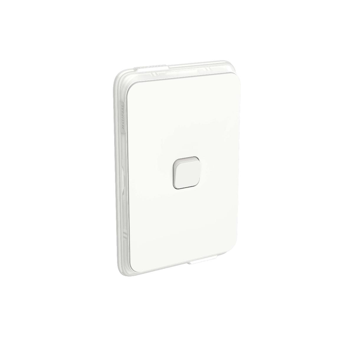 ICONIC SWITCH VERT 1G 10A IP44 VIV WHT