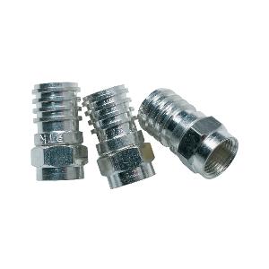 CONNECTOR CRIMP F TYPE FEMALE RG6 100PK