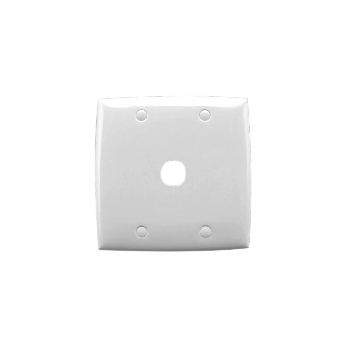 SQUARE PLATE ONLY 1G VERTICAL WHITE