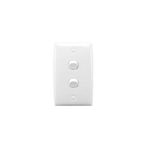 SWITCH 2 GANG VERTICAL 10A WHITE