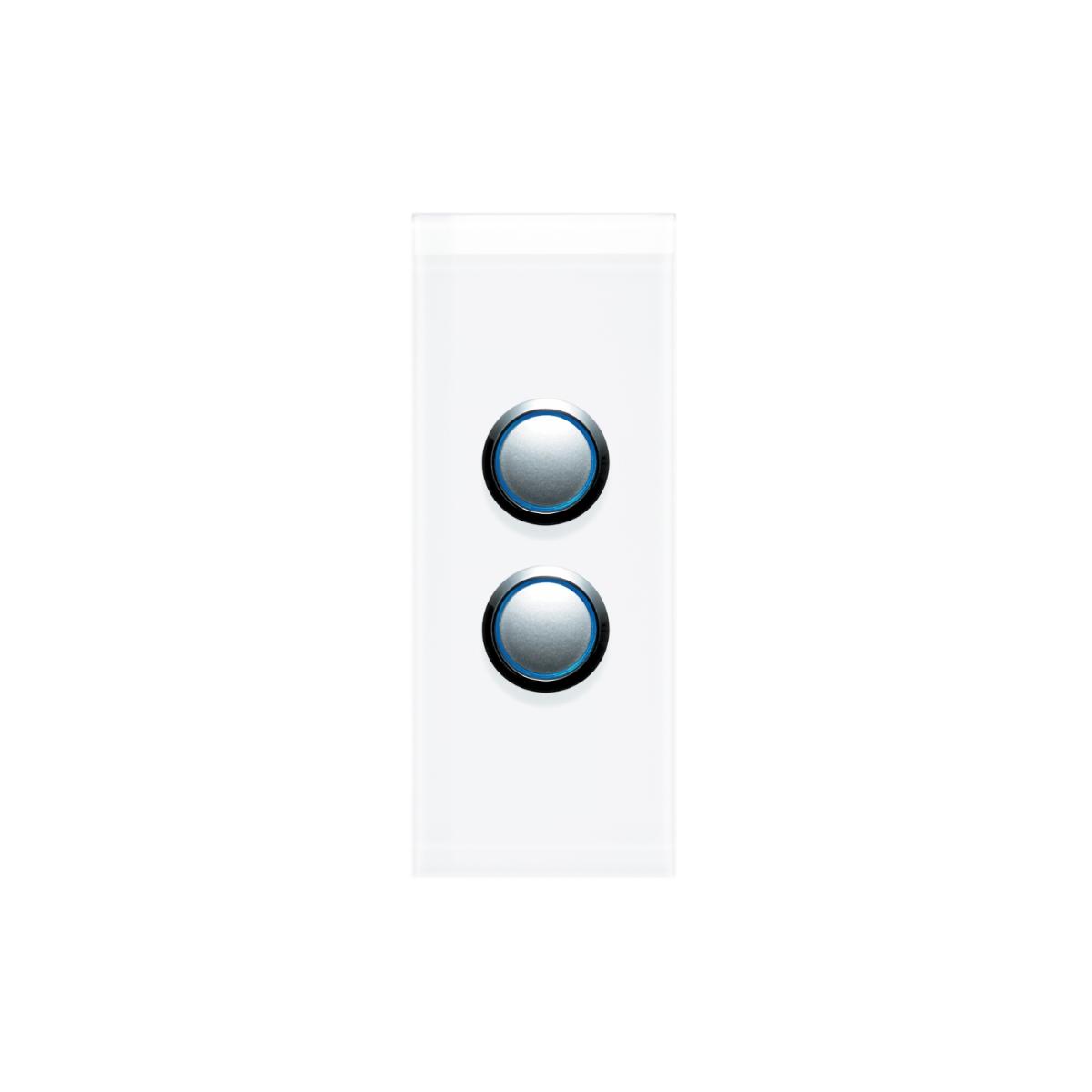 SATURN LED ARCH SWITCH 2G 20A S/P P WHT