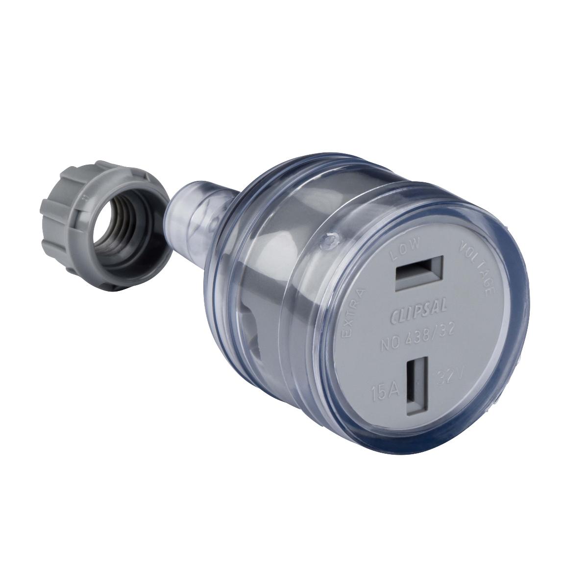 CORD EXT SOCKET O/D 2P POLAR 32V 15A