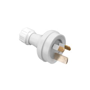 PLUG TOP 3PIN O/D 15A 250V TRANSPARENT