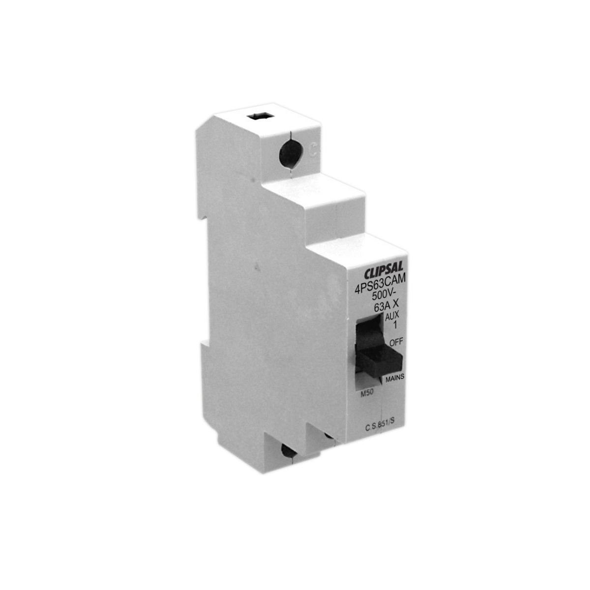 CHANGEOVER SWITCH DIN 63A 1P 1MOD A-O-M