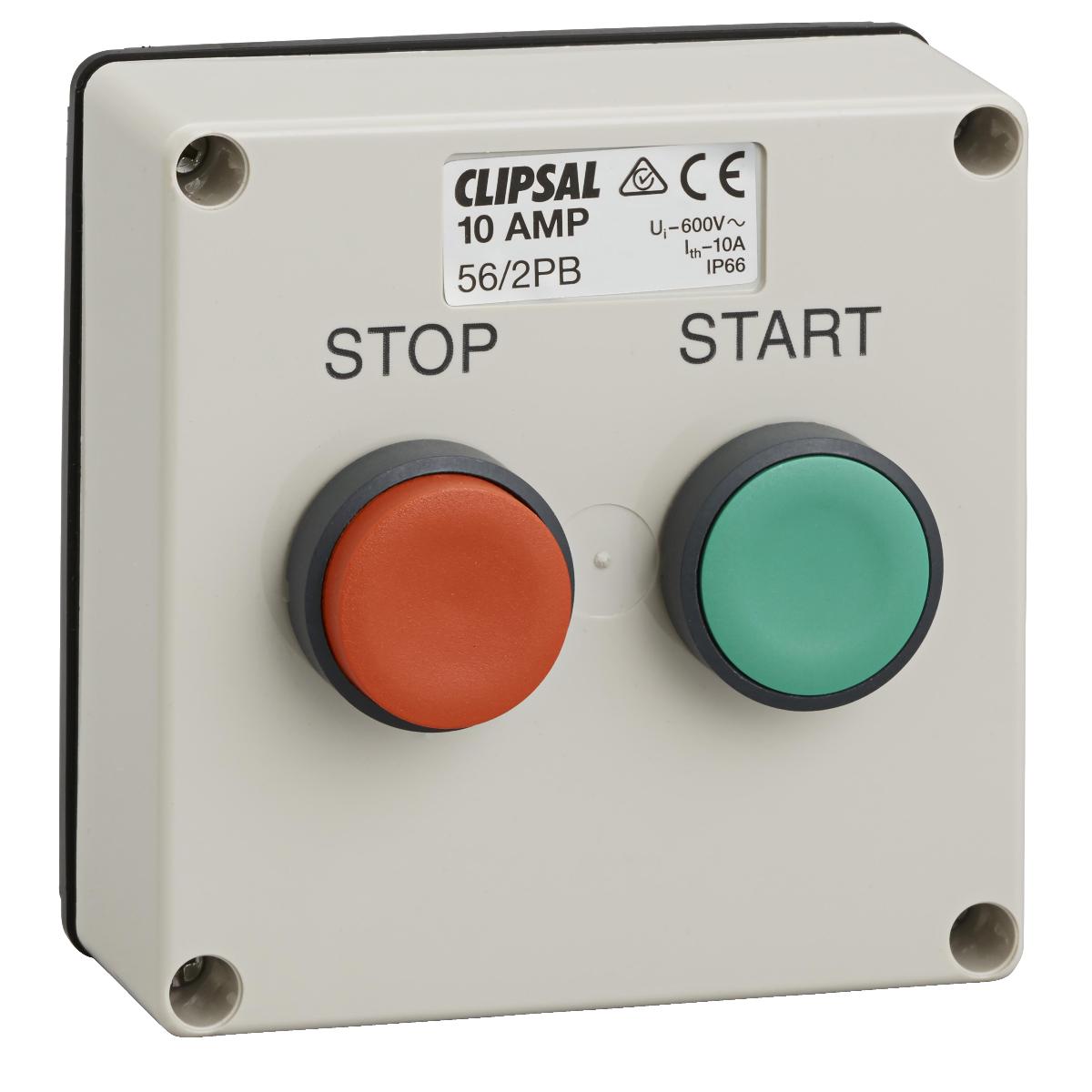 CONTROL STATION IP66 STOP/START 10A L/E