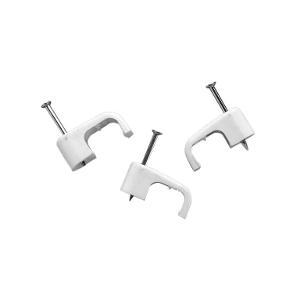 CABLE CLIP 4MM 3 CORE FLAT BOX100