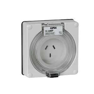 OUTLET SOCKET IP66 3PIN 10A 250V L/E C/G