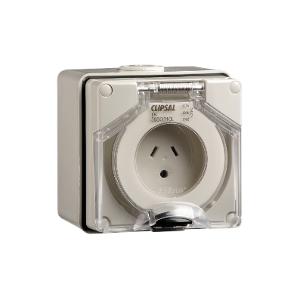 OUTLET IP66 3PIN RND EARTH 10A 250V R/OR