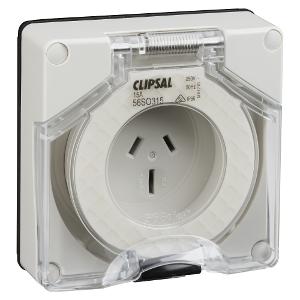 OUTLET SOCKET SURFACE 3PIN 15A L/E