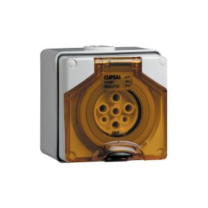 OUTLET SOCKET IP66 7PIN 10A 500V GREY