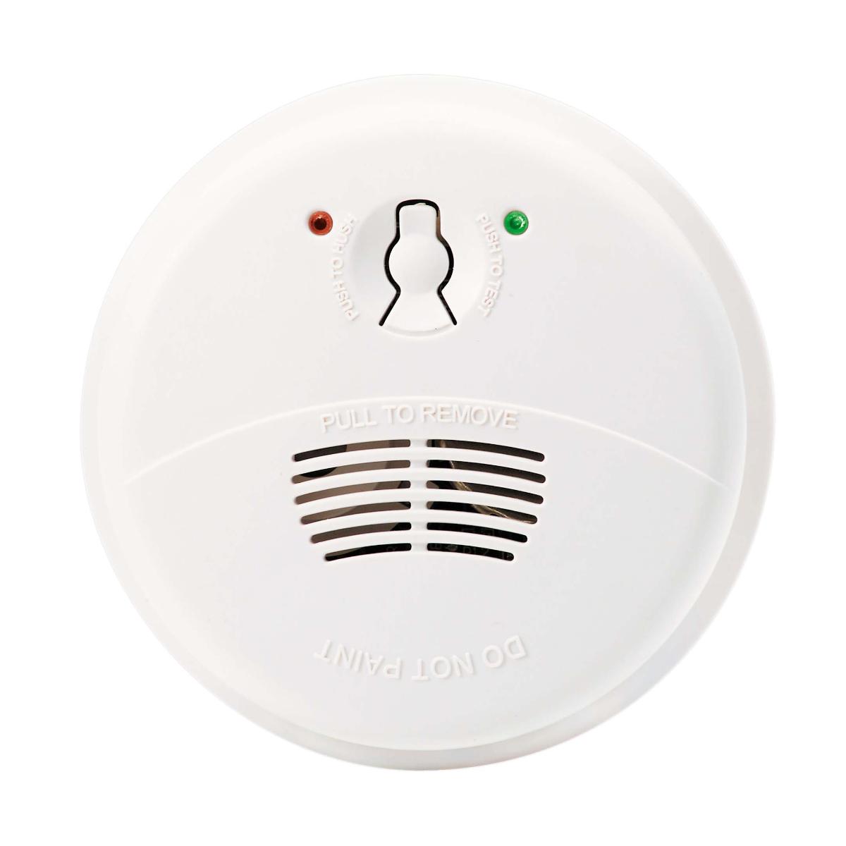 FLUSH SMOKE ALARM 240VAC + 9V BATT B/UP