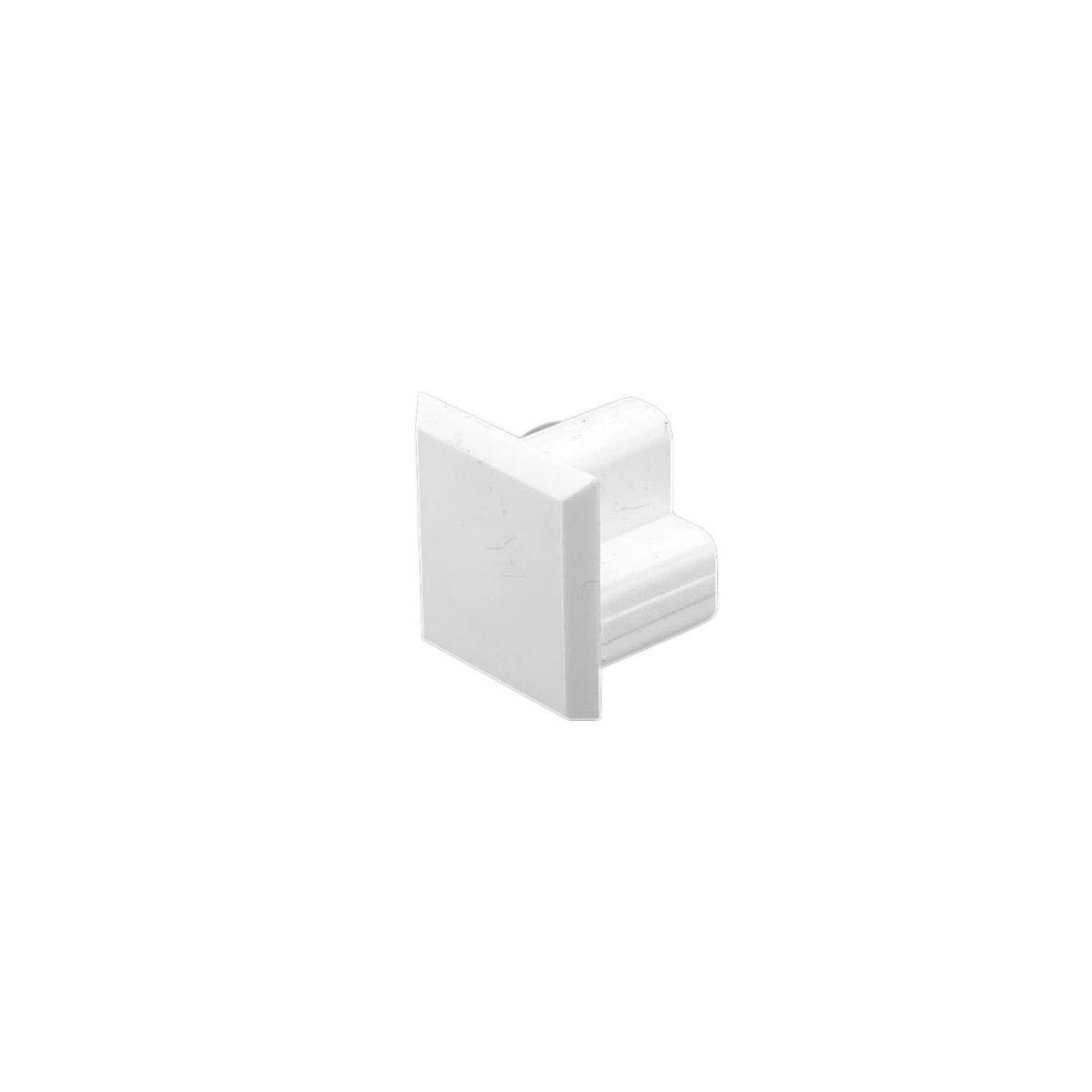 DUCT END CAP 25MM X 16MM WHITE