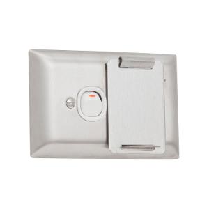 A STYLE ST/ST LOCKABLE SGL GPO 10A WHITE A STYLE ST/ST LOCKABLE SGL GPO 10A WHITE