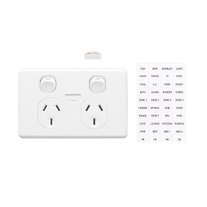 C2000 DBL GPO + ID 250V 10A S/P WHITE C2000 DBL GPO + ID 250V 10A S/P WHITE