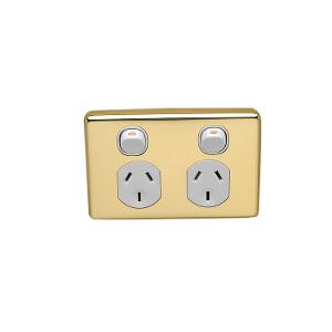 C2000 DBL GPO SHUTTERED 250V 10A S/P WHT C2000 DBL GPO SHUTTERED 250V 10A S/P WHT