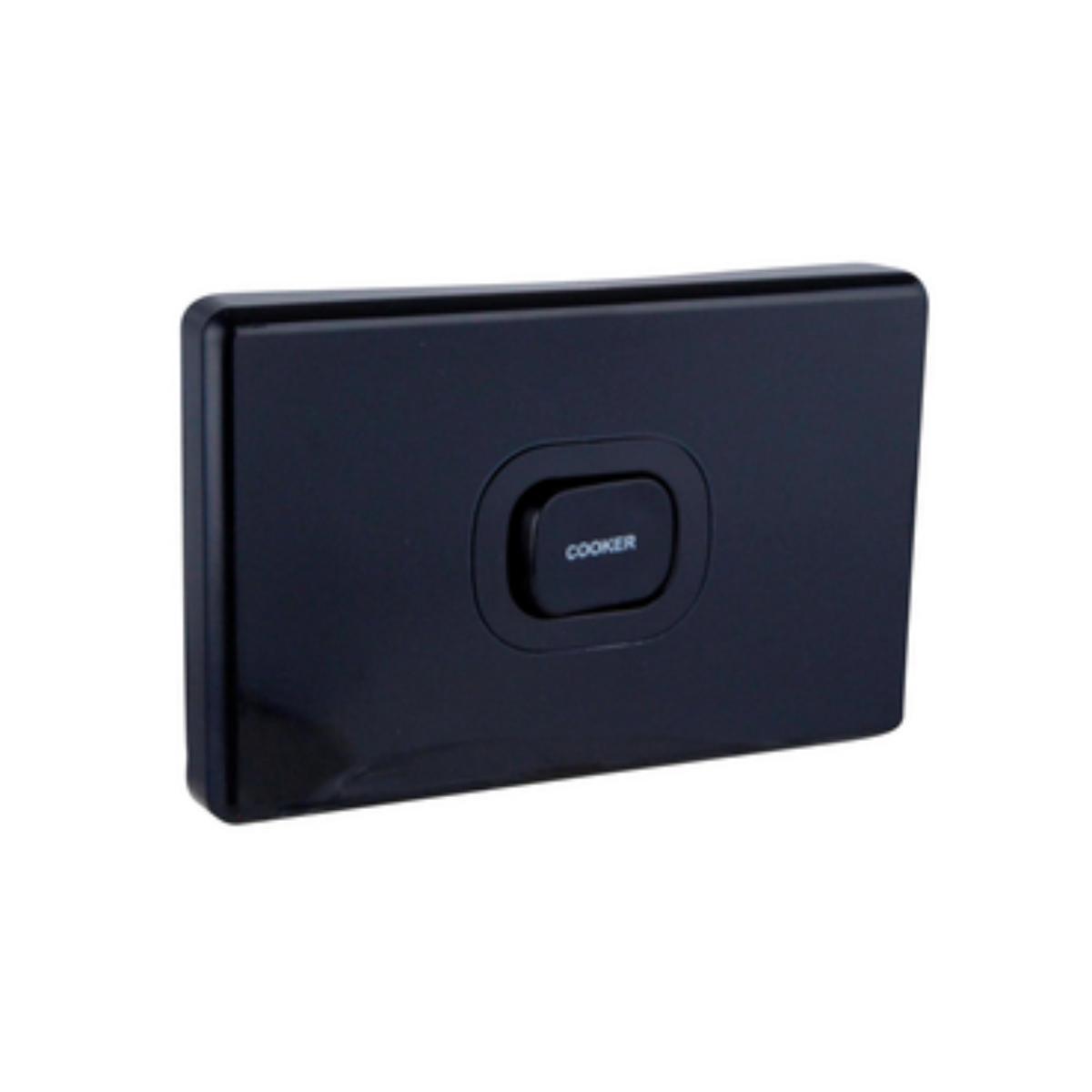 C2000 COOKER SWITCH HORIZ 45A S/P BLACK