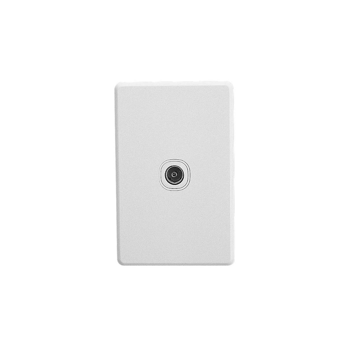 C2000 TV OUTLET 75OHM 1G F-TYPE/PAL WHT