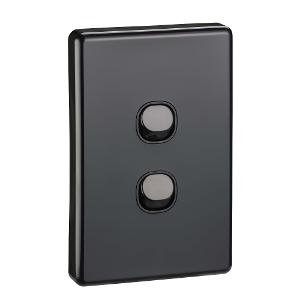 C2000 SWITCH VERTICAL 2G 10A BLACK