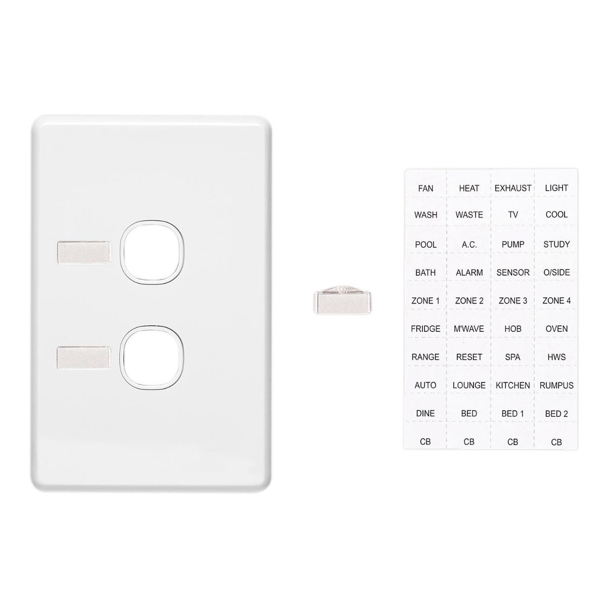 C2000 PLATE GRID & ID COVER VERT 2G BLK