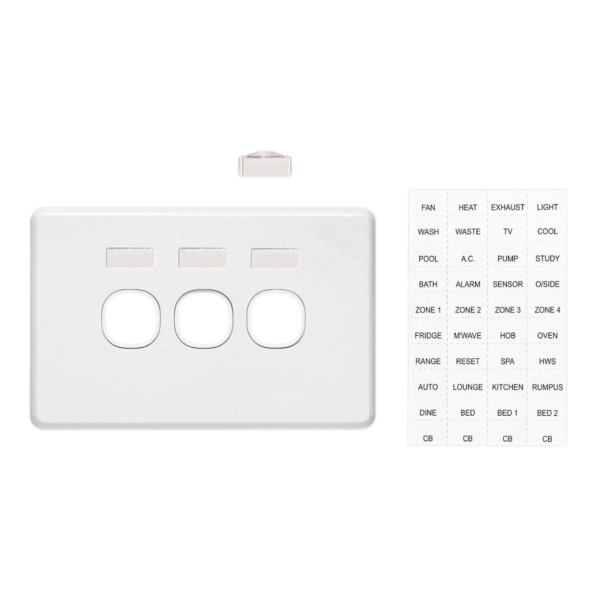 C2000 PLATE GRID & ID COVER HORIZ 3G BLK
