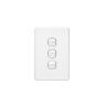 SWITCH 3G VERTICAL 10A WHITE