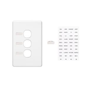 C2000 PLATE GRID & ID COVER VERT 3G WHT C2000 PLATE GRID & ID COVER VERT 3G WHT