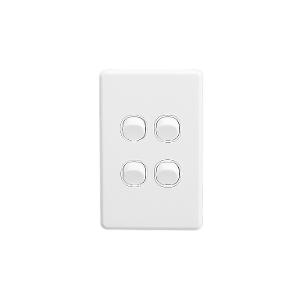 SWITCH 4G VERTICAL 10A WHITE