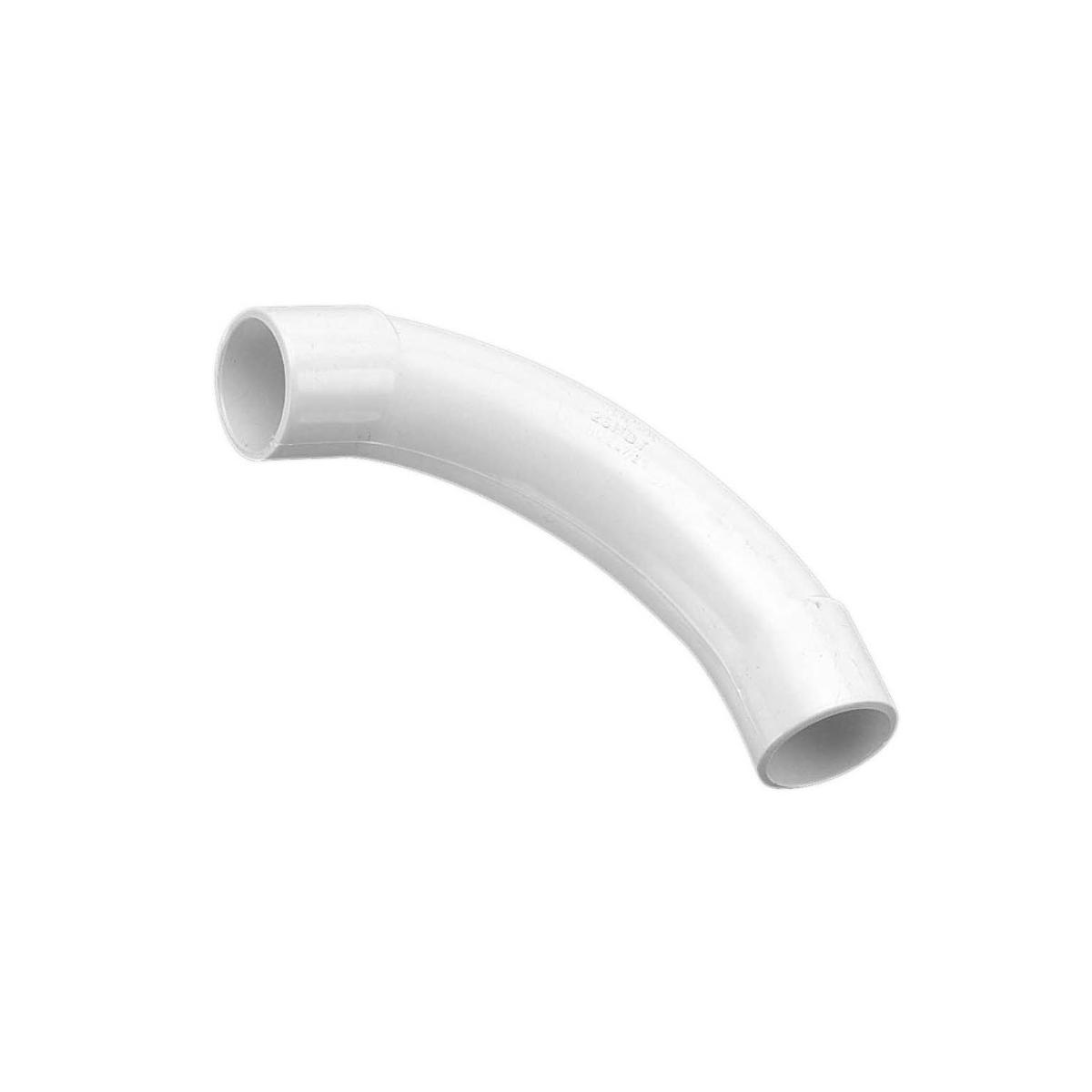 COMMS SOLID BEND PVC 20MM WHITE