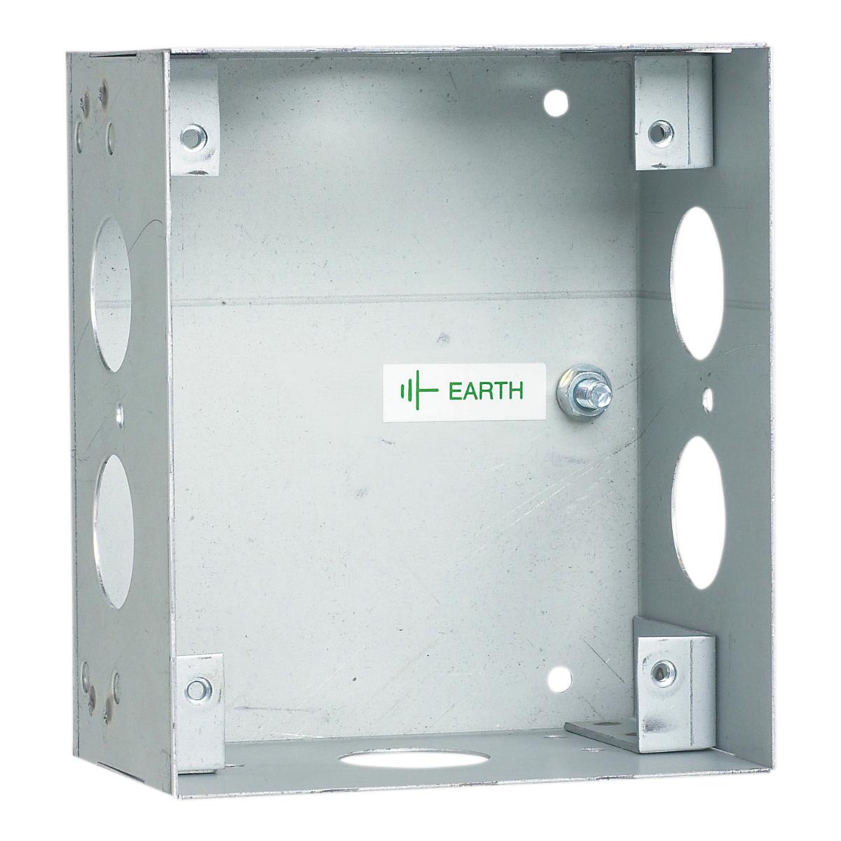 MEDILEC FLUSH METAL WALL BOX 1G