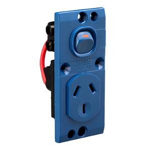 MEDILEC SGL GPO VERT 10A D/P BLUE MEDILEC SGL GPO VERT 10A D/P BLUE