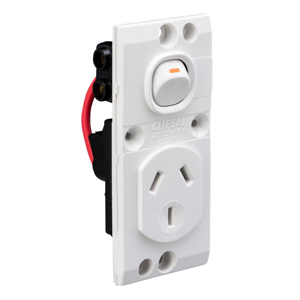 MEDILEC SGL GPO VERT 10A D/P WHITE