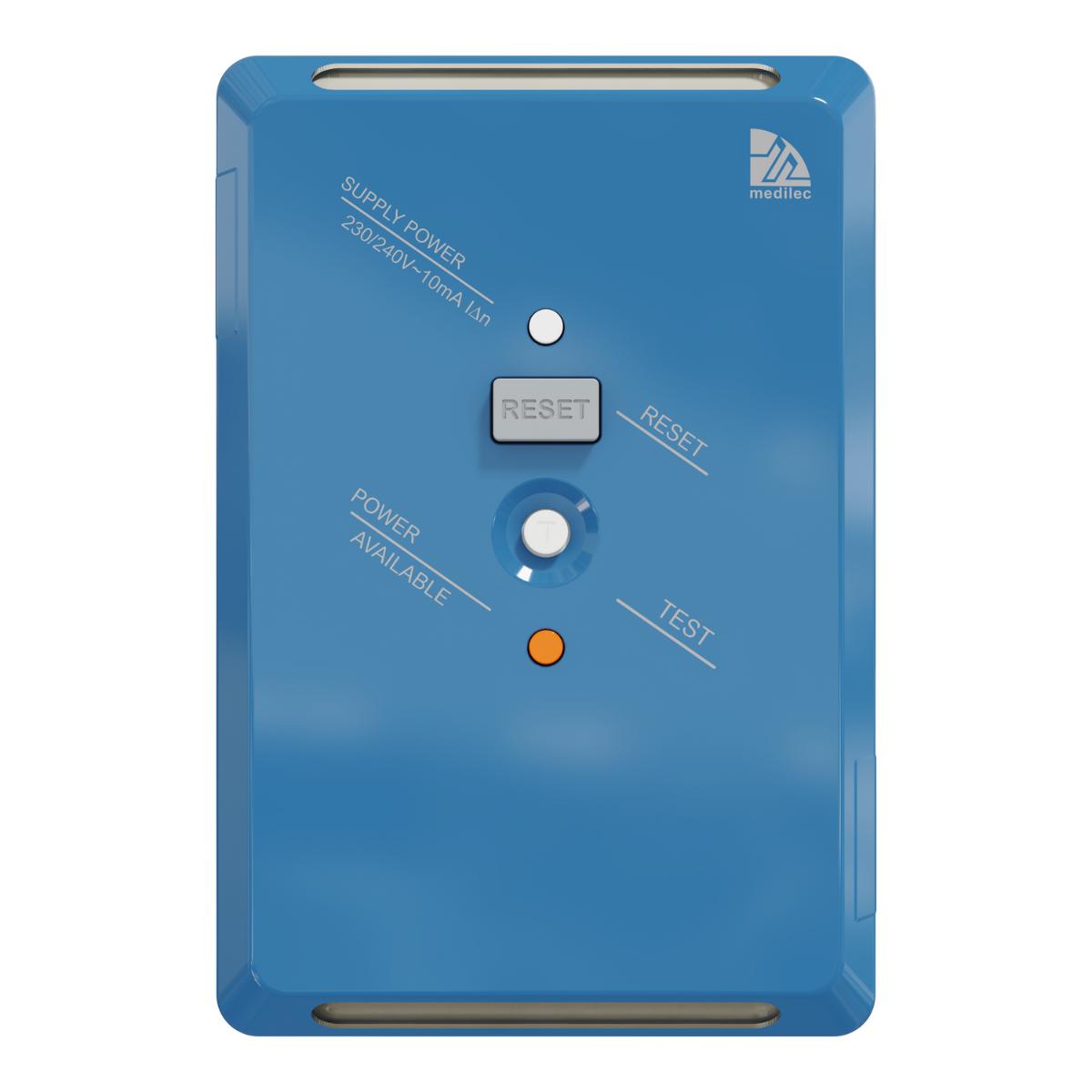 MEDILEC RCD PLATE 10MA 20A VERT/HOR D/B