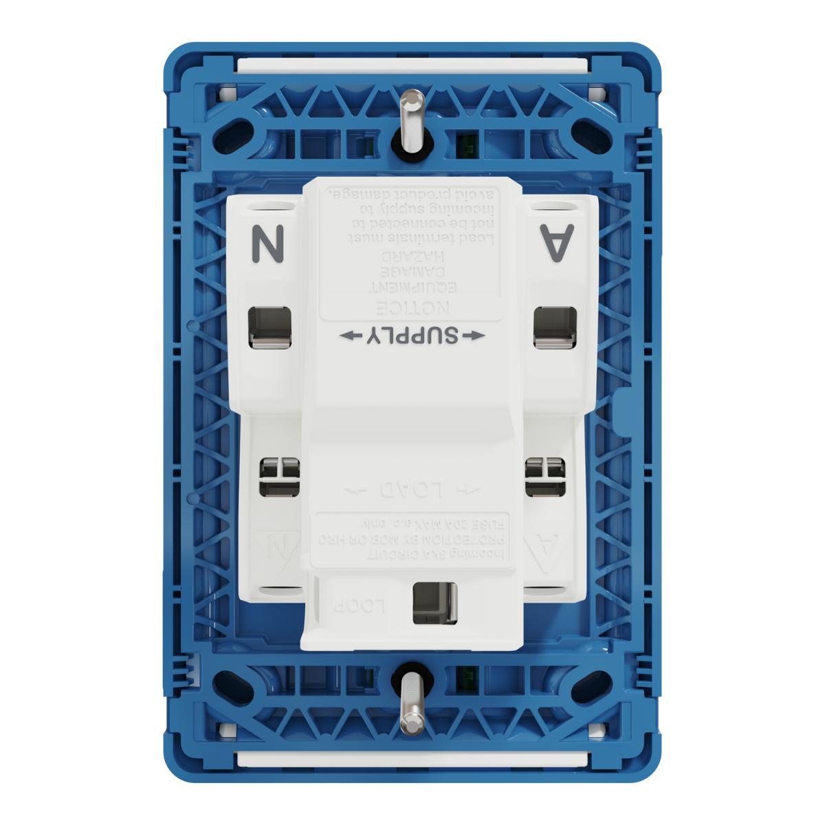MEDILEC RCD PLATE 10MA 20A VERT/HOR D/B