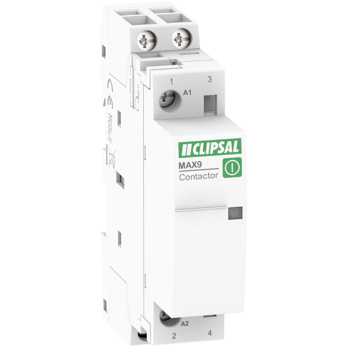 DIN CONTACTOR MAX9 25A 2N/O 1MODULE