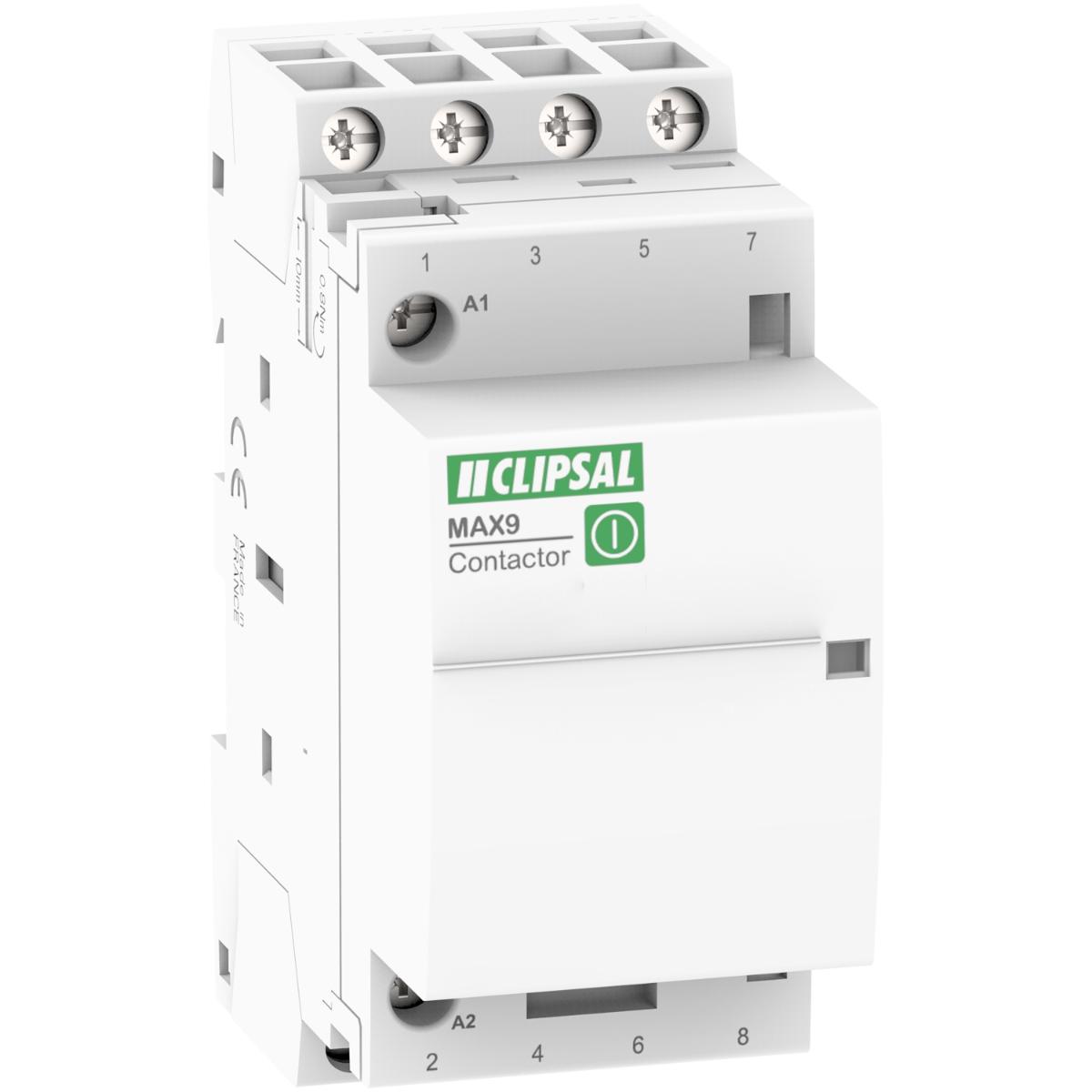 DIN CONTACTOR MAX9 25A 4N/O 2MODULE