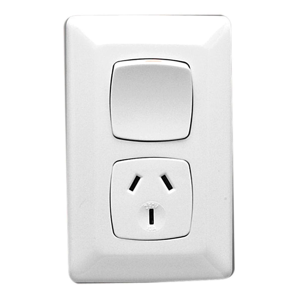 PRESTIGE SGL GPO VERTICAL 10A S/P WHITE