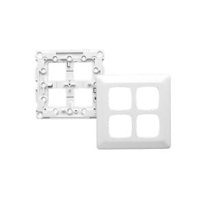 PRESTIGE PLATE GRID & COVER SQUARE 4G WH PRESTIGE PLATE GRID & COVER SQUARE 4G WH