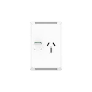 PRO SGL GPO VERT 15A S/P EXTRA WHITE PRO SGL GPO VERT 15A S/P EXTRA WHITE