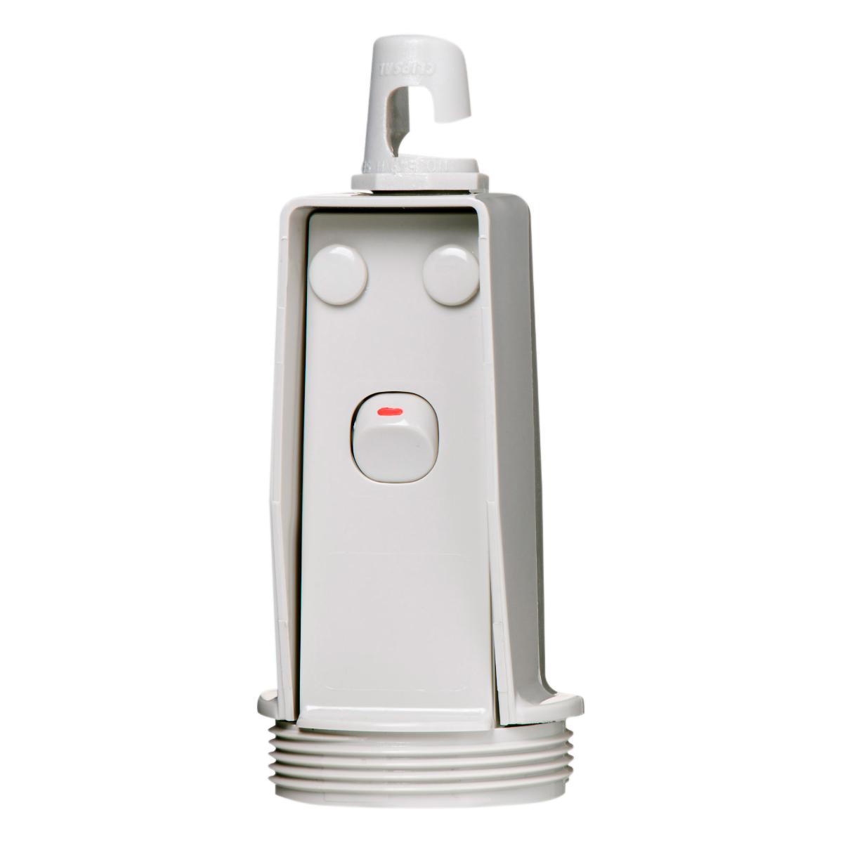 SWITCHED PENDANT OUTLET 10A 250V GREY