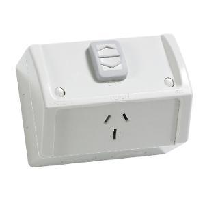 W/P SINGLE GPO IP54 15A RESIST GREY W/P SINGLE GPO IP54 15A RESIST GREY