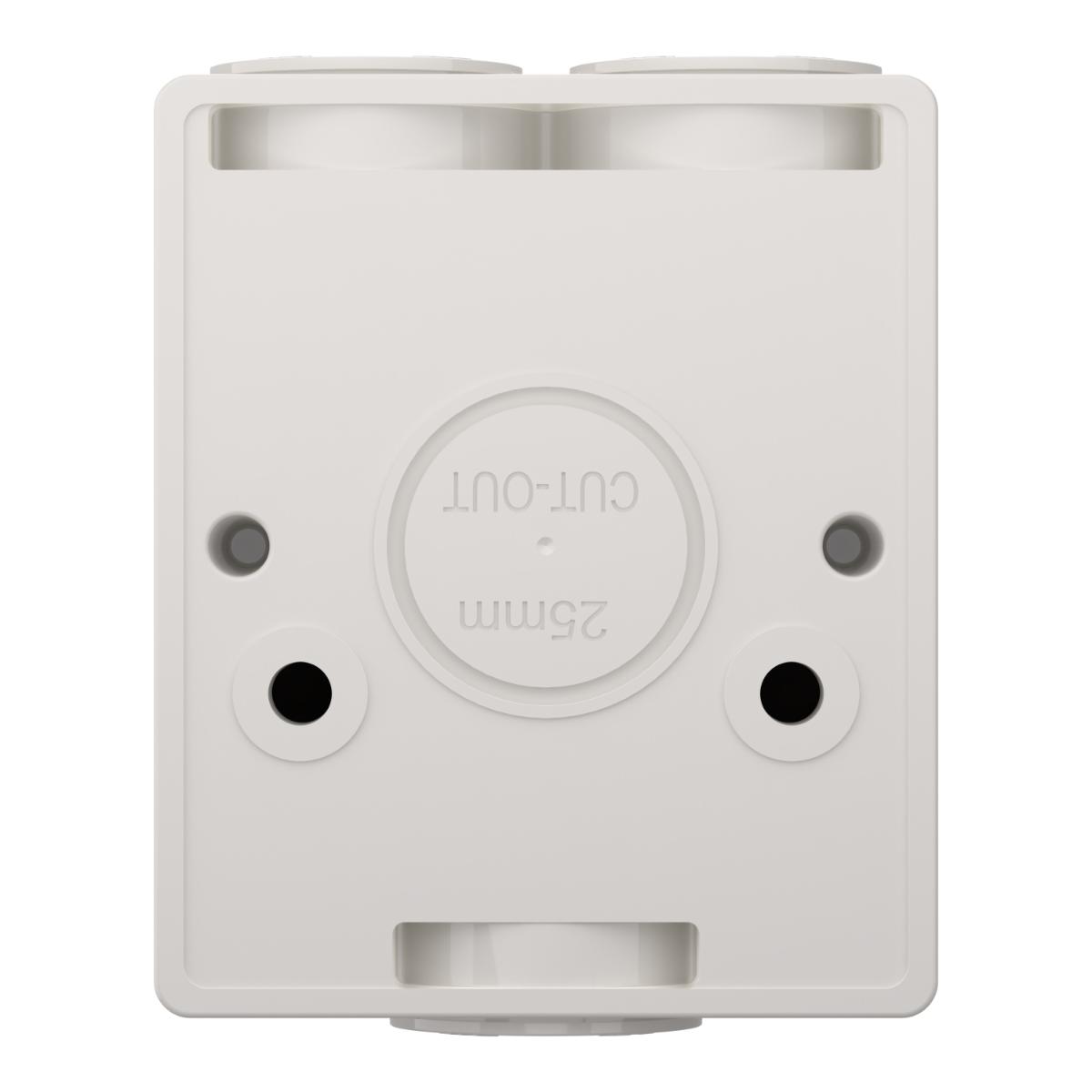 W/P SINGLE GPO + FLAP IP54 10A GREY