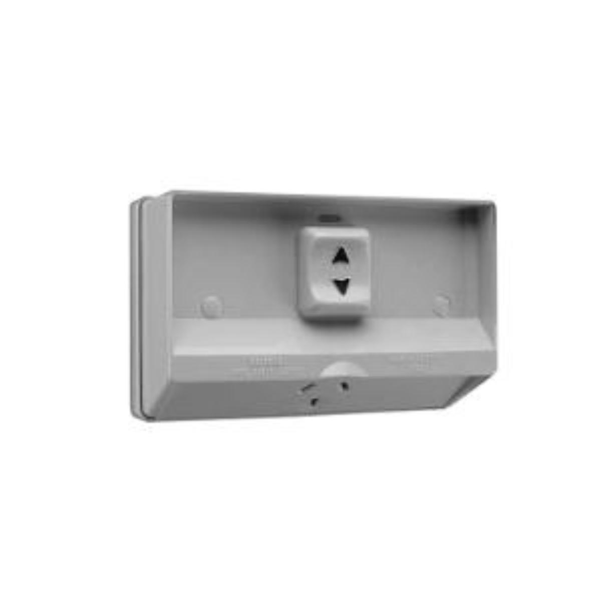 W/P FLUSH SINGLE GPO IP54 10A RESIS GREY