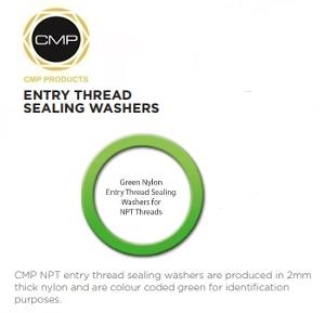 SEALING WASHER NPT X 2MM GREEN NYLON