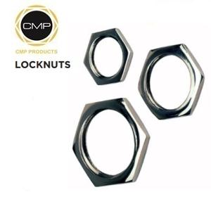 LOCKNUT NICKEL PLATED BRASS 16MM