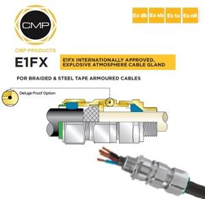 METAL CABLE GLAND E1FX W/P ARMOURED 20MM