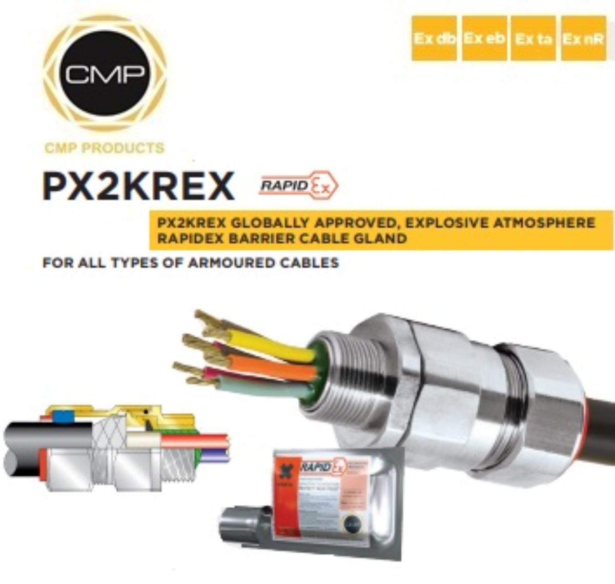 BARRIER CABLE GLAND PX2KREX W/P ARM 40MM