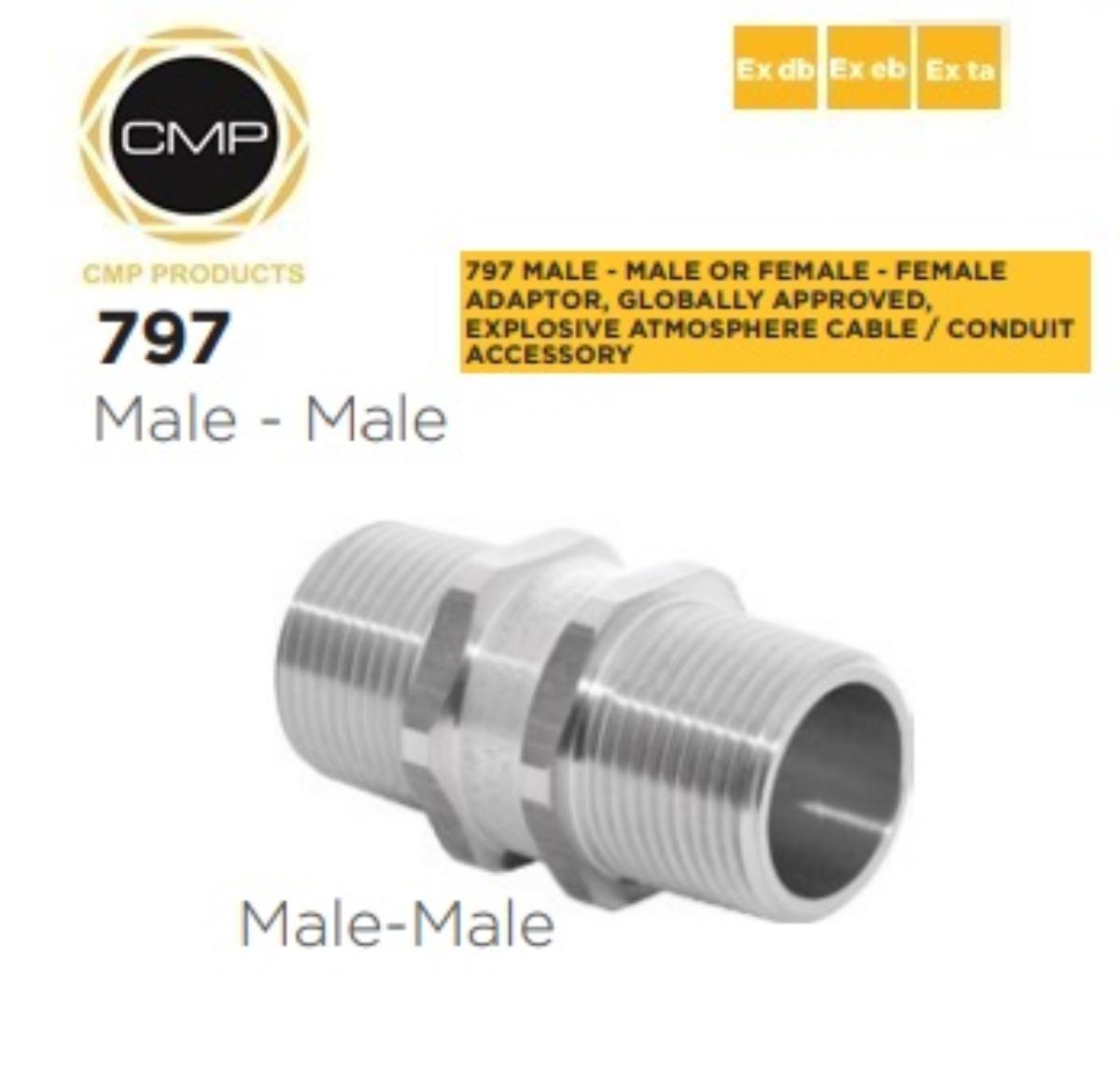 ADAPTOR BRASS 25MM MALE TO 3/4IN NPT MAL