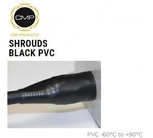 PVC SHROUD BLACK FOR SIZE 20 SWA