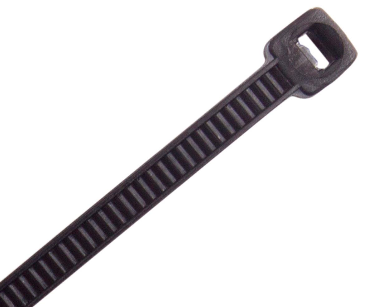 NYLON CABLE TIE 250X4.8MM BLACK 100PK